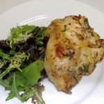 plated chicken