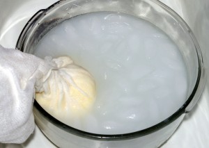 butter in ice bath butter in ice bath