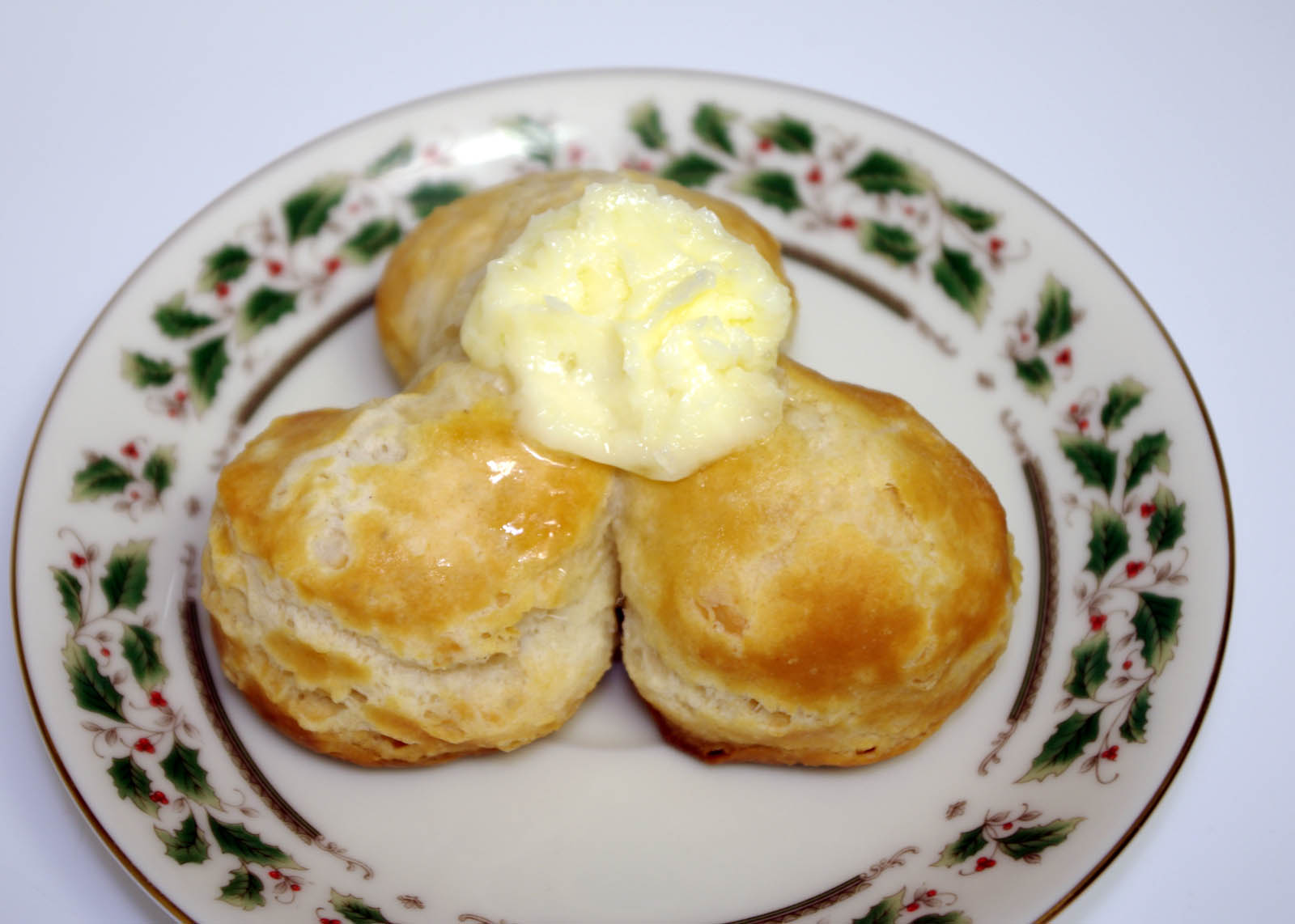 Butter on biscuits