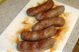 bratwurst seasoned