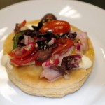 Around My French Table - Fresh Tuna, Mozzarella and Basil Pizza
