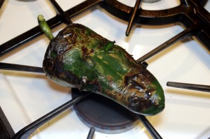 blistered poblano