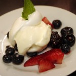 lemon yogurt plated