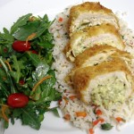 Mexican Stuffed Chicken Breast Plated