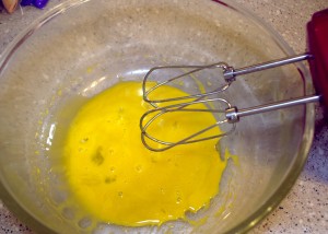 beaten eggs