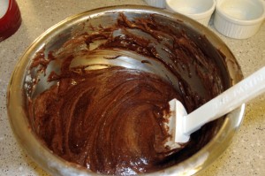 folding souffle batter Tips On Making A Chocolate Souffle - Folding Souffle Batter